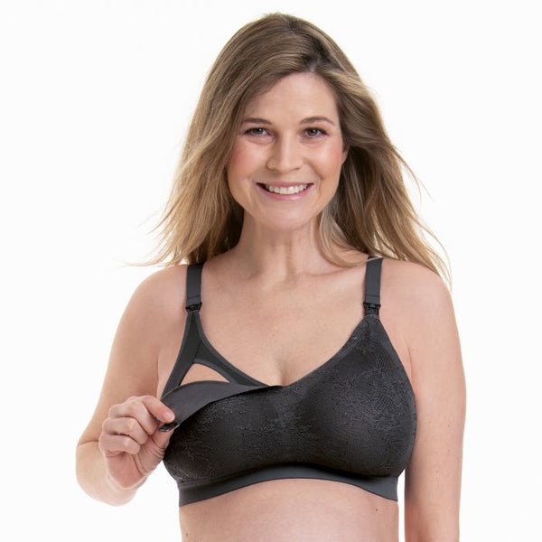 Anita Essential Lace Nursing Bra - Anthracite