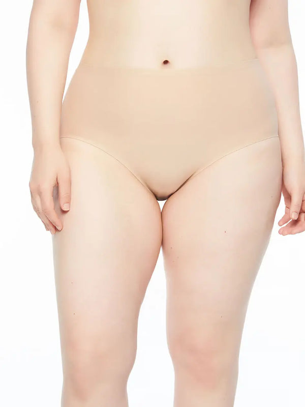 Chantelle SoftStretch Full Brief (1X-4X) - Ultra Nude